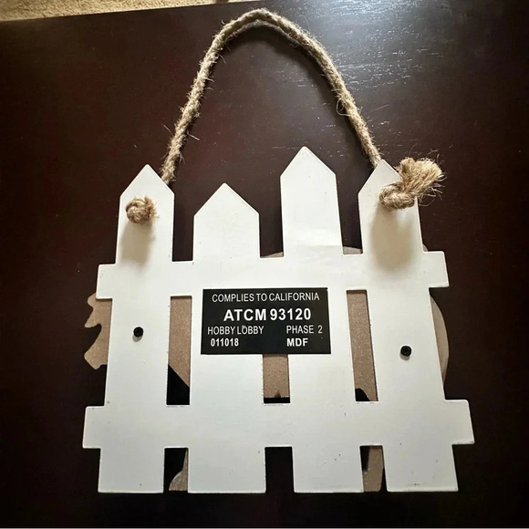 Hanging Wooden Pig Sign - Picture 2 of 4